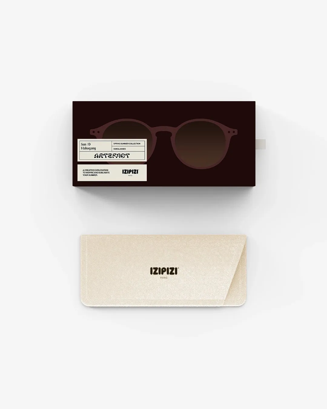 #D Shape Sunglasses in Mahogany