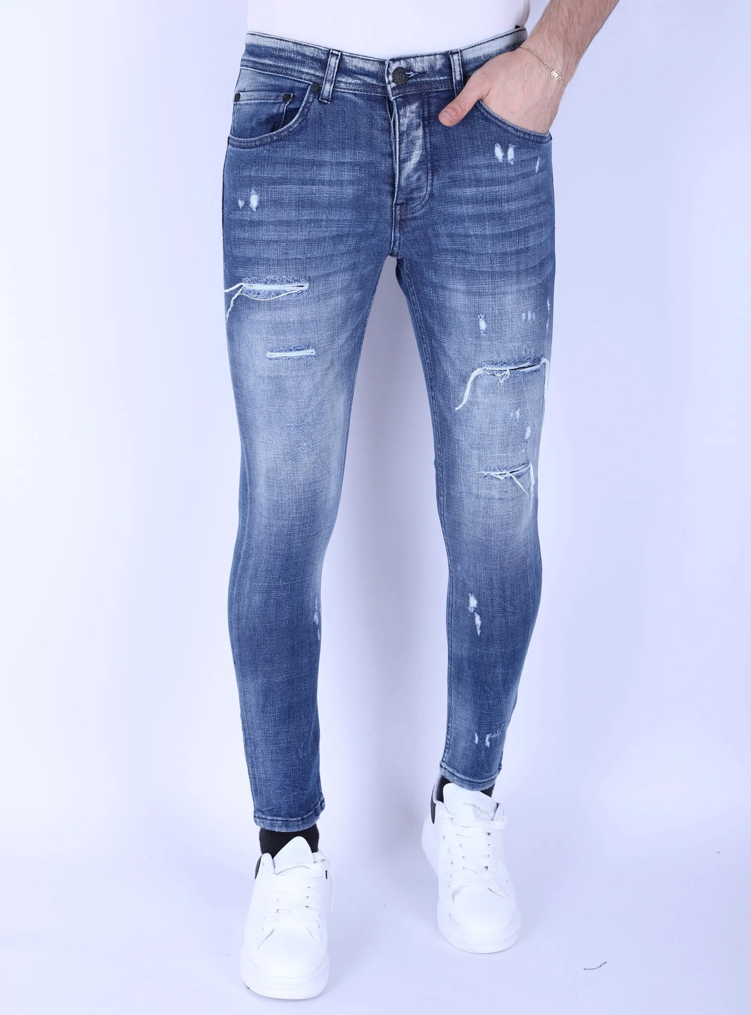 Dark Blue Slim Fit Men's Jeans |