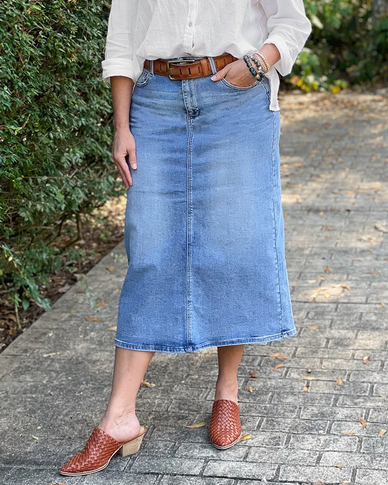 Denim Maxi Skirt