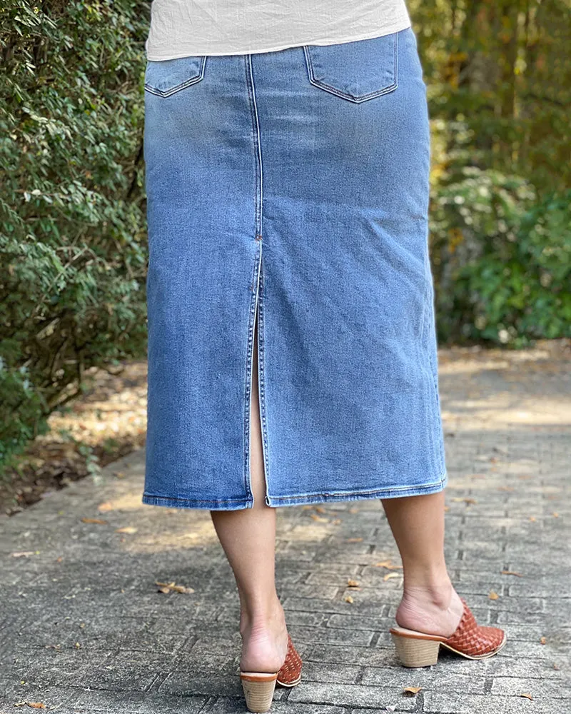 Denim Maxi Skirt