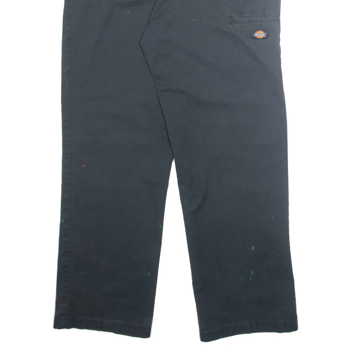 DICKIES Chino Mens Trousers Black Regular Straight W32 L30