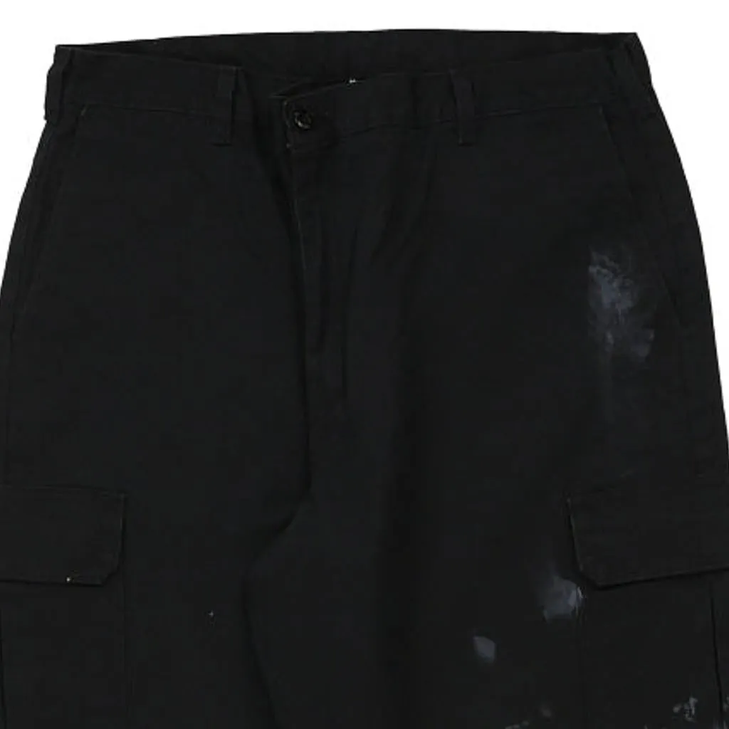 Dickies Trousers - 38W 32L Black Cotton Blend