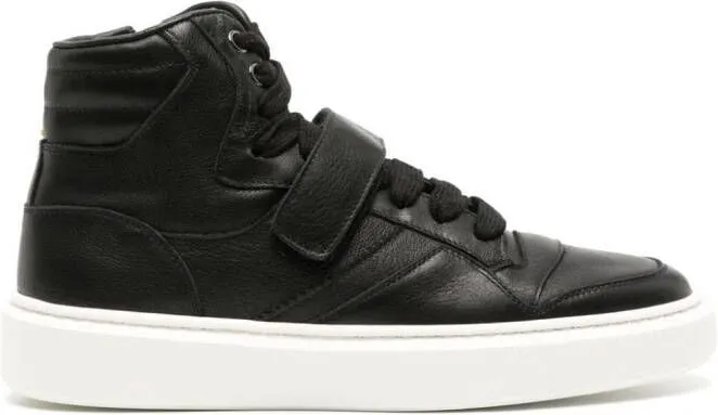 Doucal's high-top leather sneakers Black