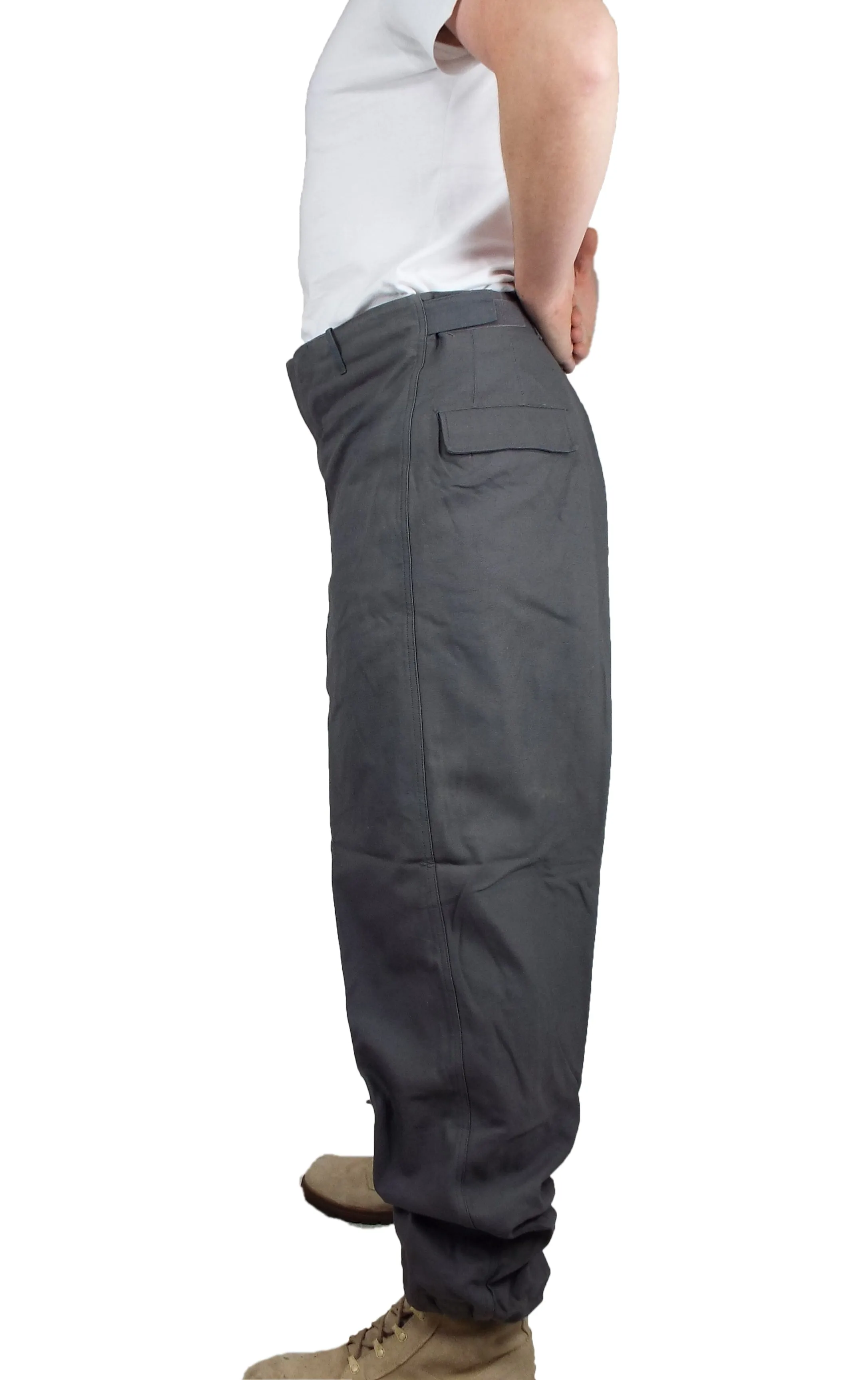 Dutch Air Force - Grey Heavyweight Over-Trousers - Elasticated ankles - Grade 1