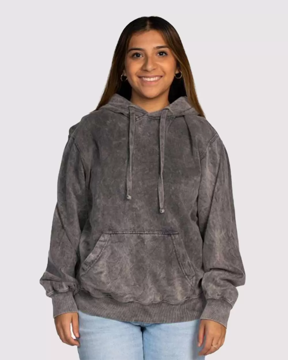 Dyenomite 854MW Premium Fleece Mineral Wash Hooded Sweatshirt SKU: 854MW