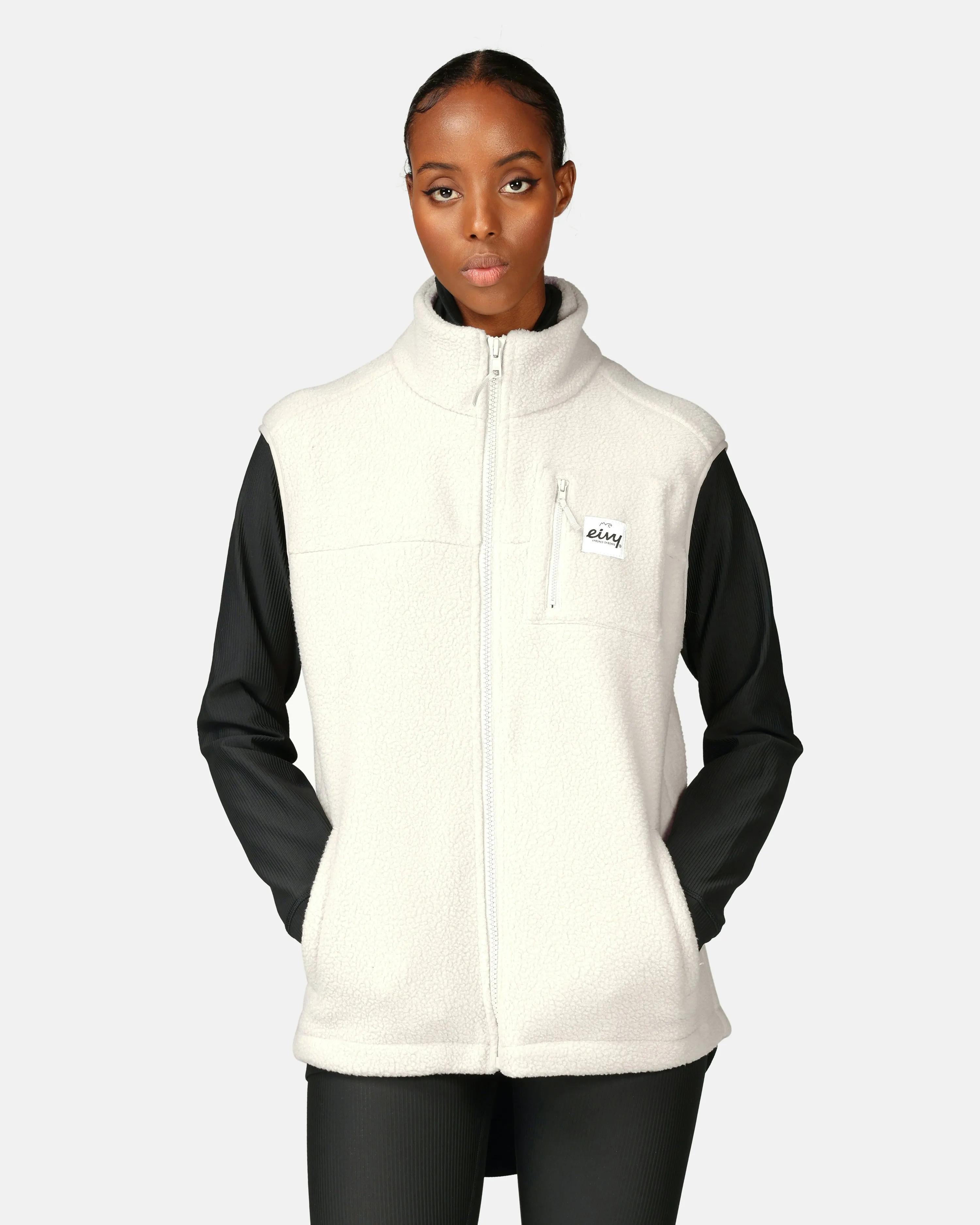 Eivy Lumberjackie Fleece Vest Off white | Women | Junkyard