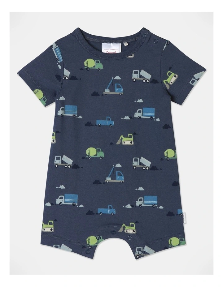 Essential Trucks Romper in Blue