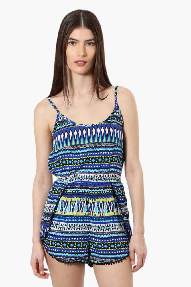 Fairweather rue21 Patterned Ribbed Waist Romper