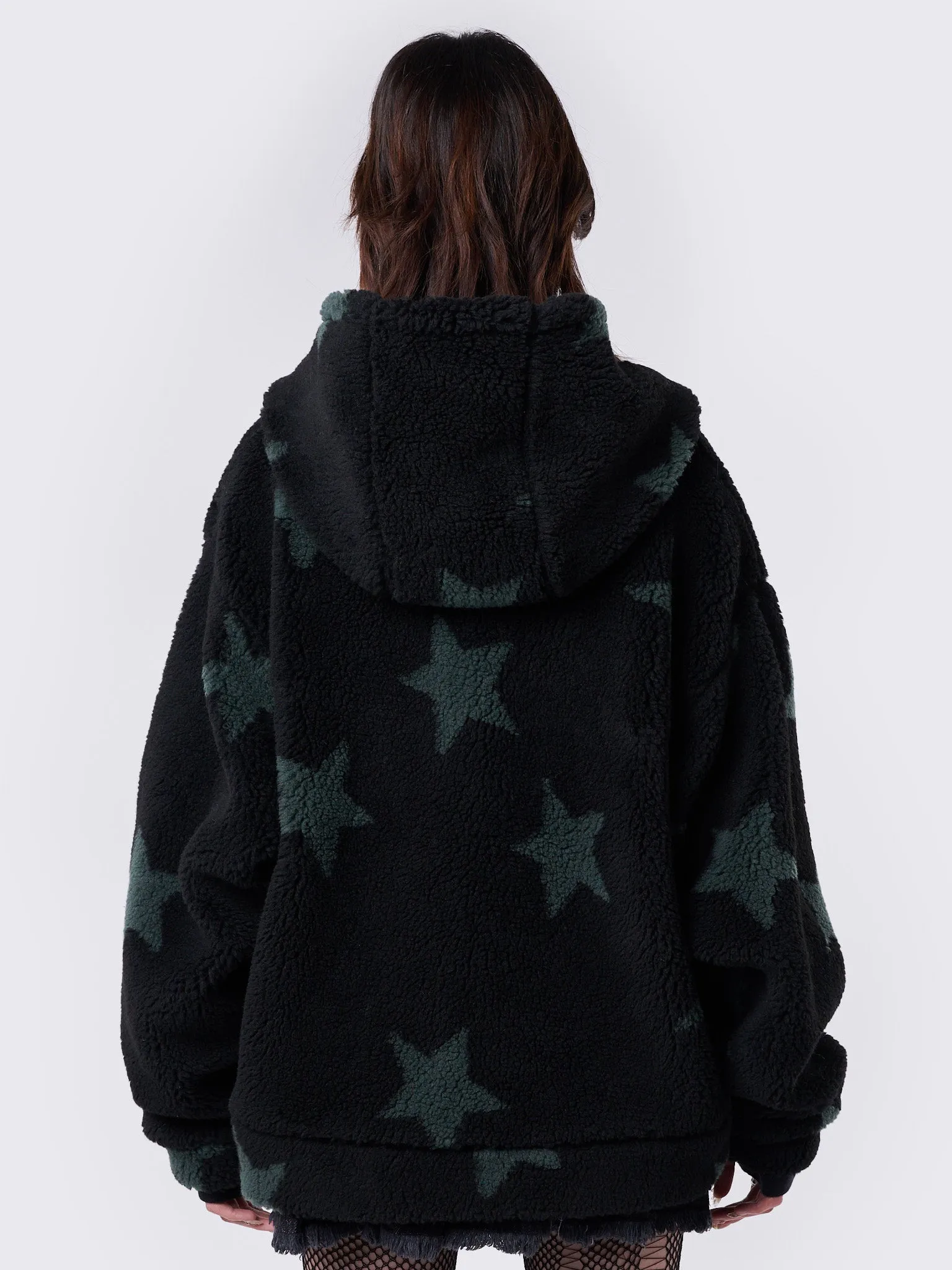 Fallen Star Fleece Zip Up Hooded Jacket