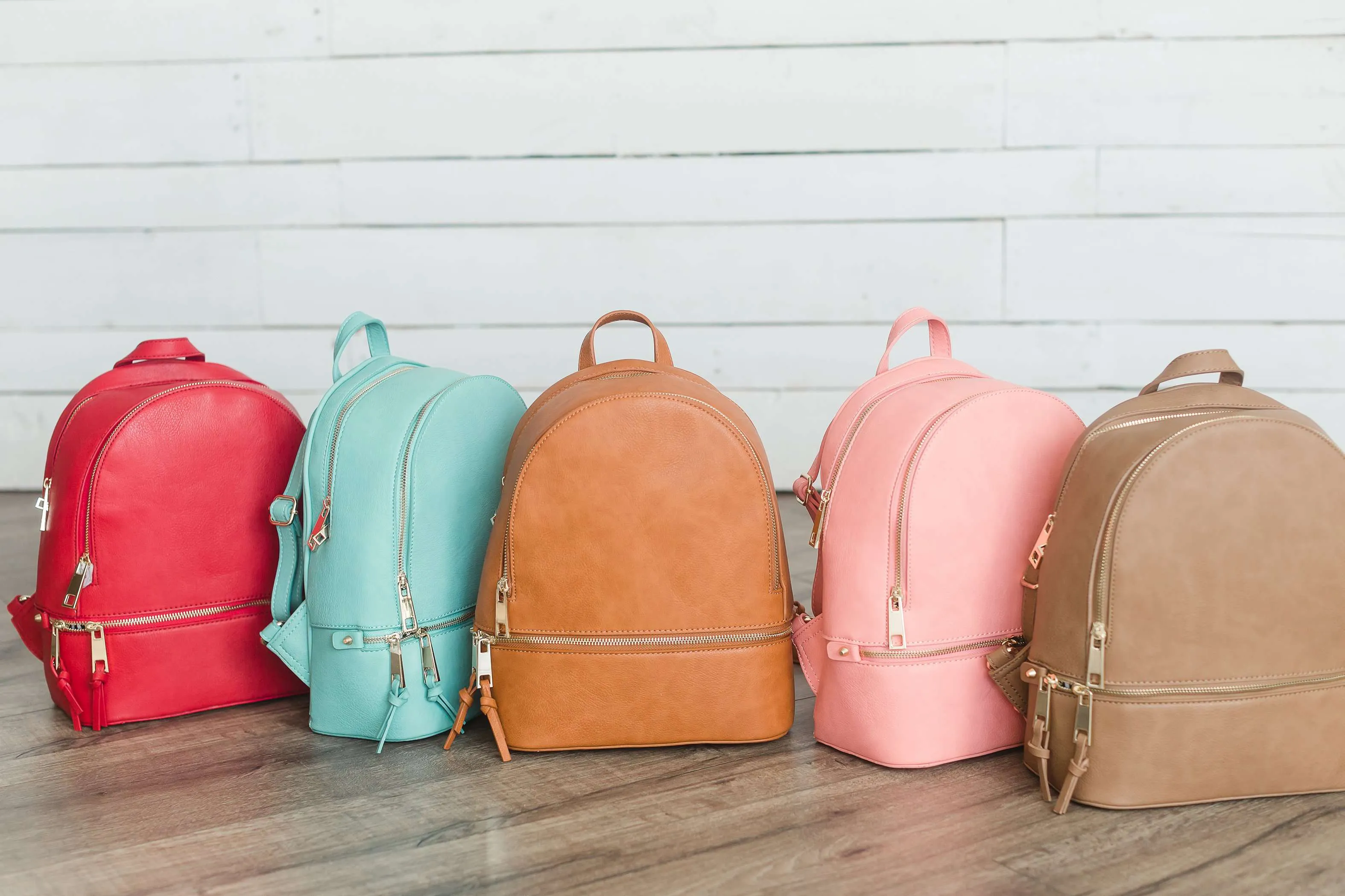 Faux Leather Backpack