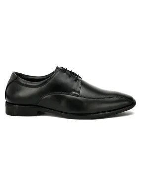 FENTACIA Men Black Genuine Leather Oxford Formal Shoes(Highly Comfortable)