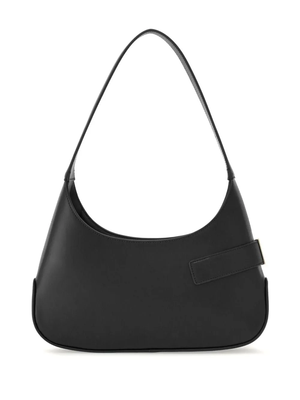 FERRAGAMO Chic Medium Black Leather Hobo Shoulder Bag for Women