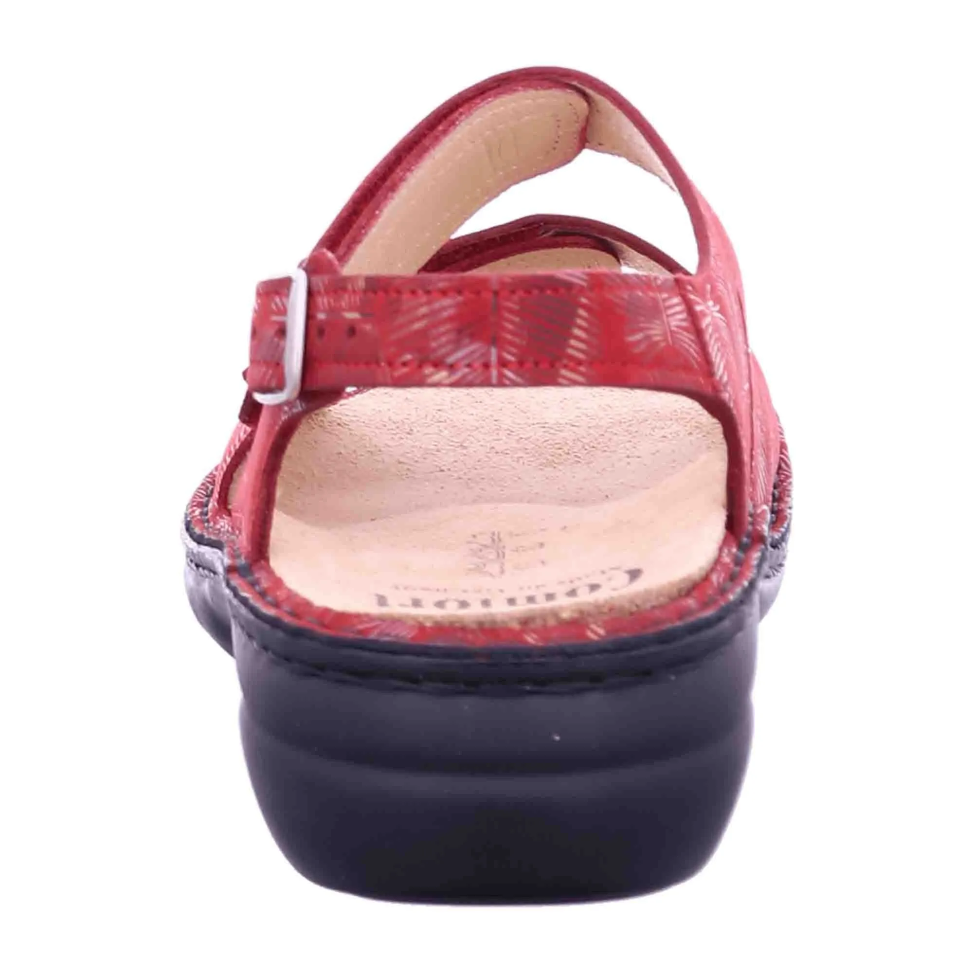 Finn Comfort Milos Red Sandals for Women - Stylish & Durable