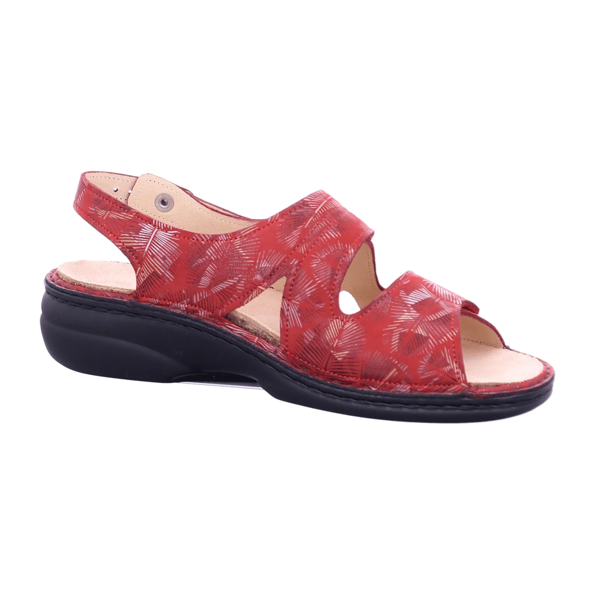 Finn Comfort Milos Red Sandals for Women - Stylish & Durable