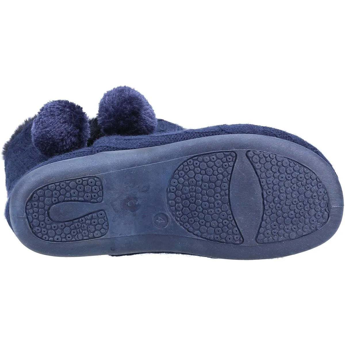 Fleet & Foster Apple Knitted Bootie Slipper Navy