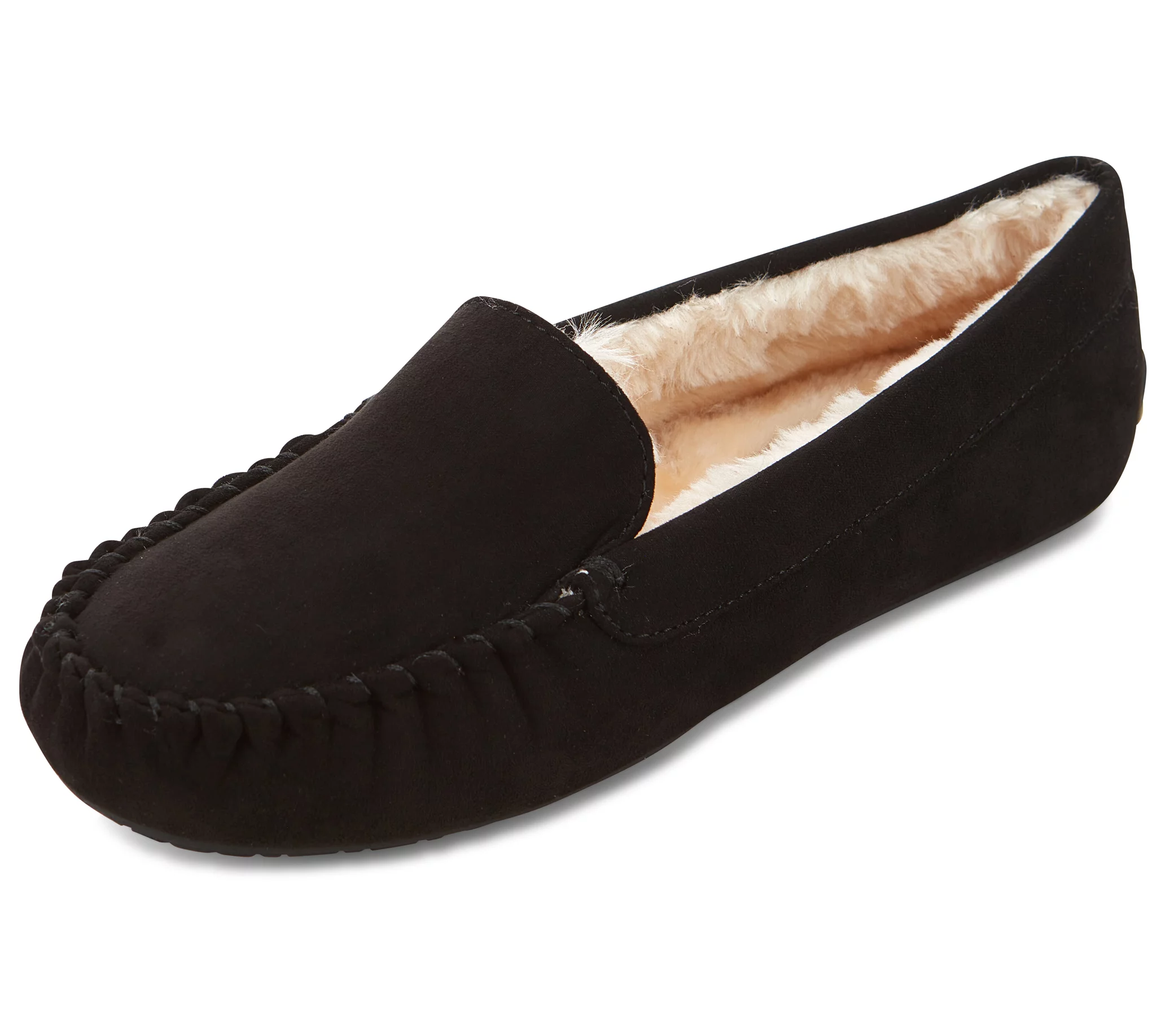 Floopi Women's Lily Moccasin Faux Suede Slipper