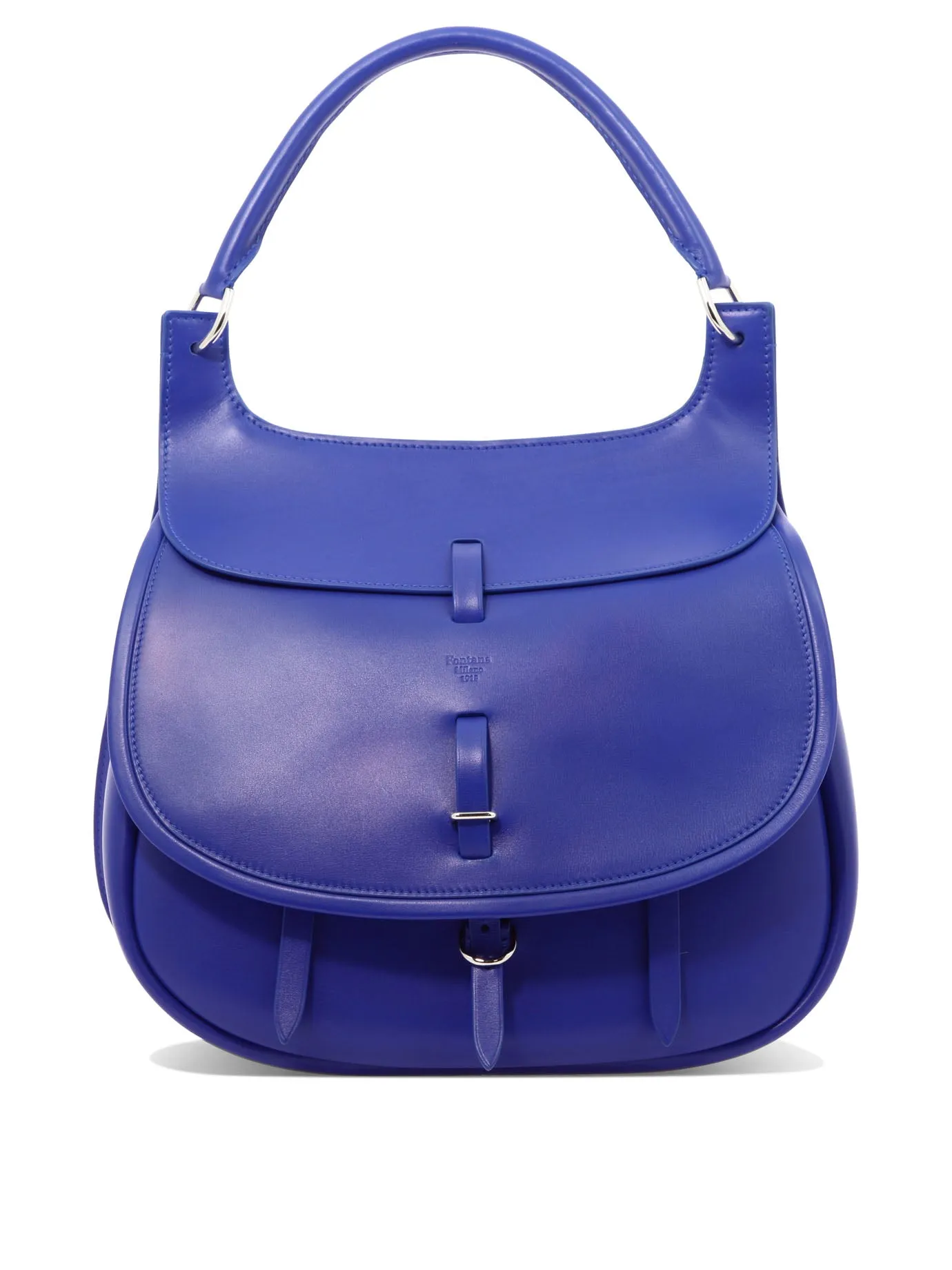 FONTANA MILANO 1915 Blue Leather Shoulder Handbag for Women