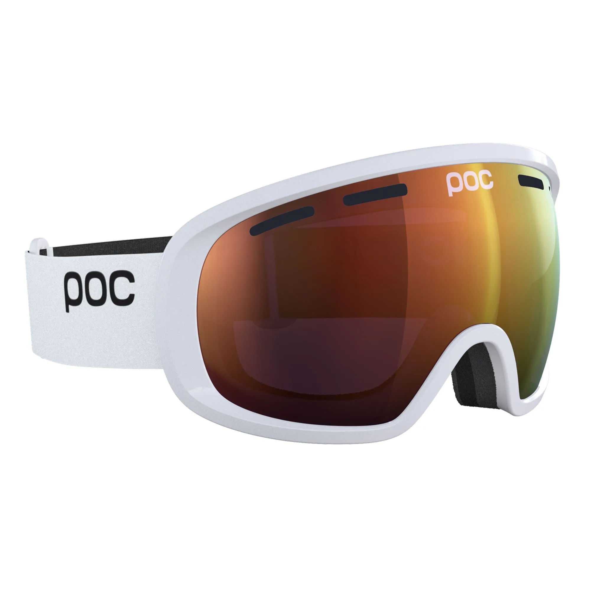 Fovea Mid Race Goggles - Hydrogen White/Partly Sunny Orange