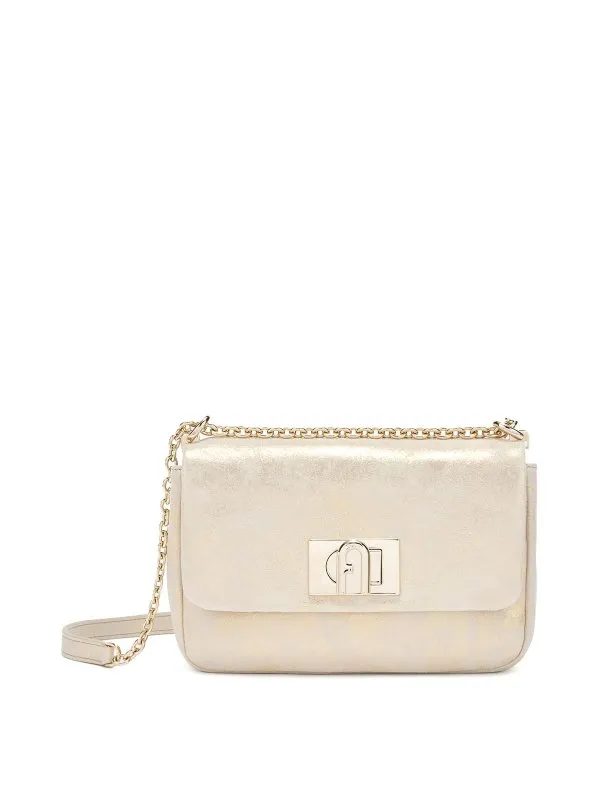 Furla 1927 Gold Leather Shoulder Bag