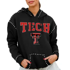 Gameday Couture  Texas Tech Red Raiders Women's Black Studded Pullover Hoodie