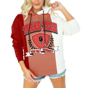 Gameday Couture Texas Tech Red Raiders Women's Red Hall of Fame Colorblock Pullover Hoodie