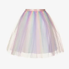 Girls Rainbow Tulle Skirt