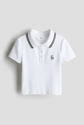 H&M Embroidered Polo Shirt