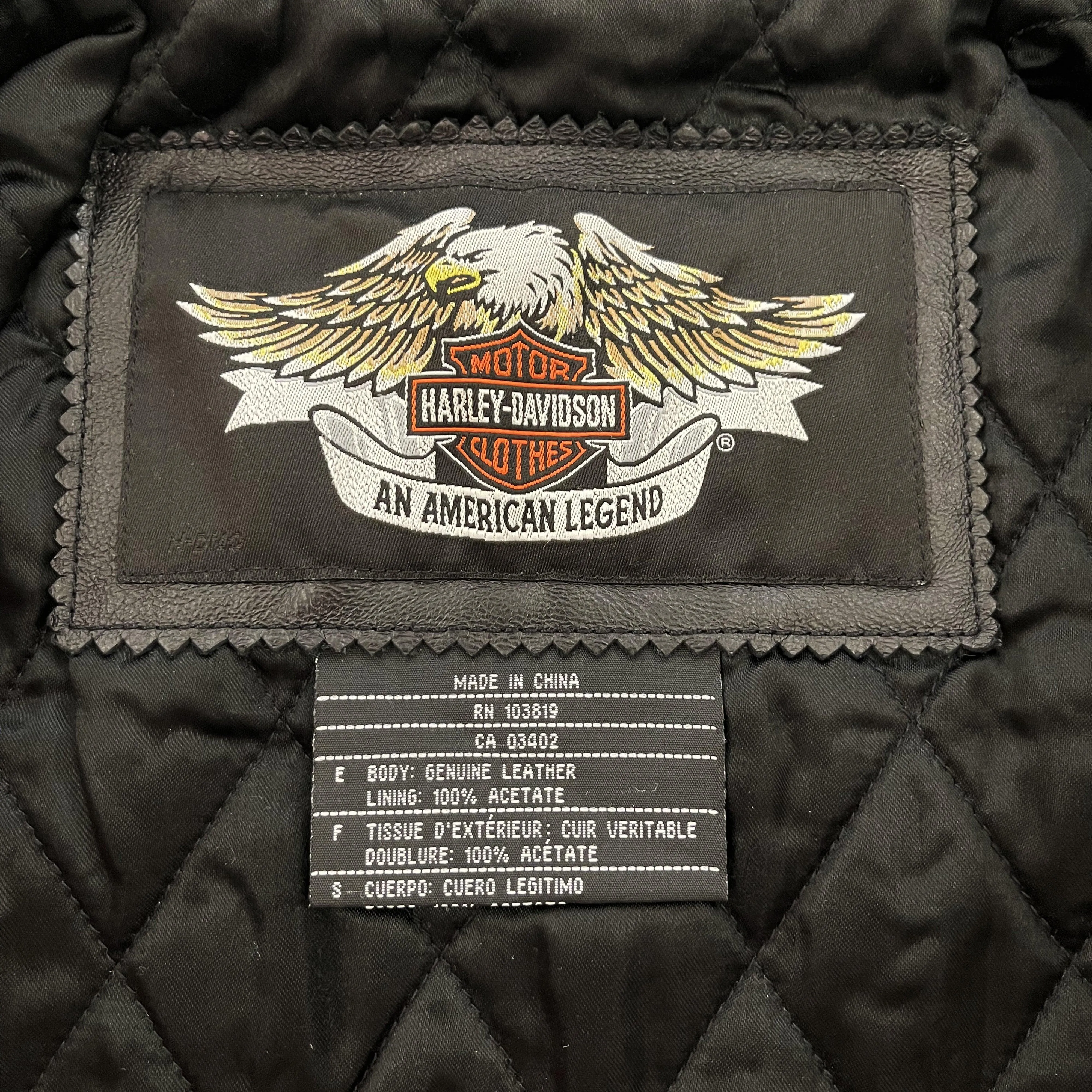 Harley Davidson Leather Biker Jacket