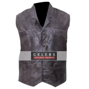 Hell on Wheels Anson Mount Leather Vest