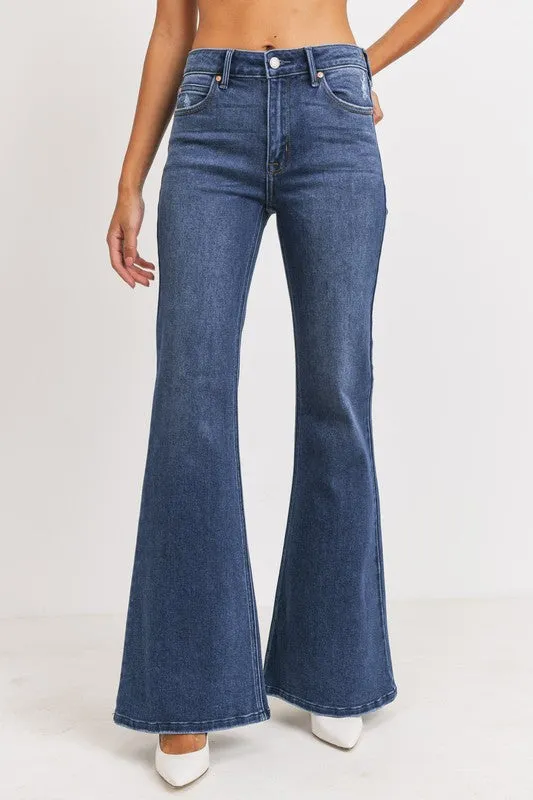 HIGH RISE FLARE JEANS