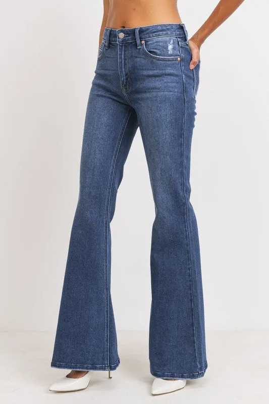 HIGH RISE FLARE JEANS