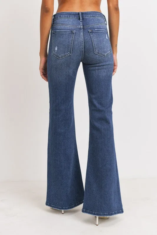 HIGH RISE FLARE JEANS