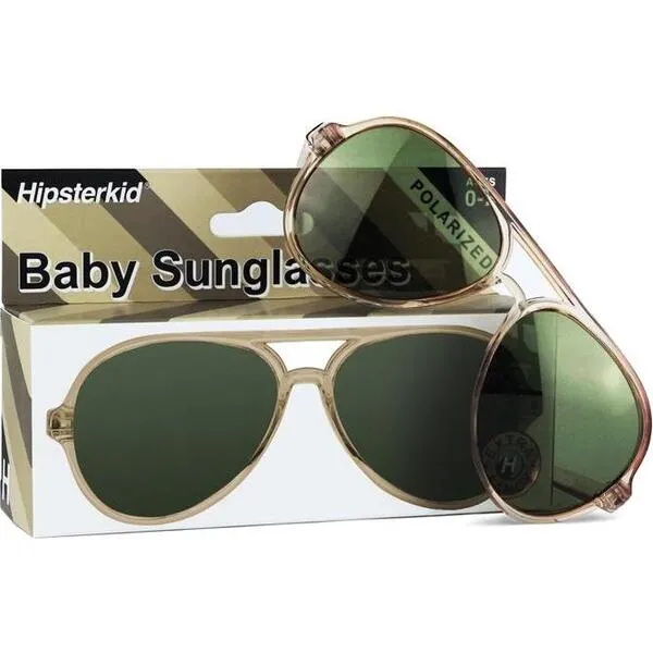 Hipsterkid Aviator Sunglasses, Sand