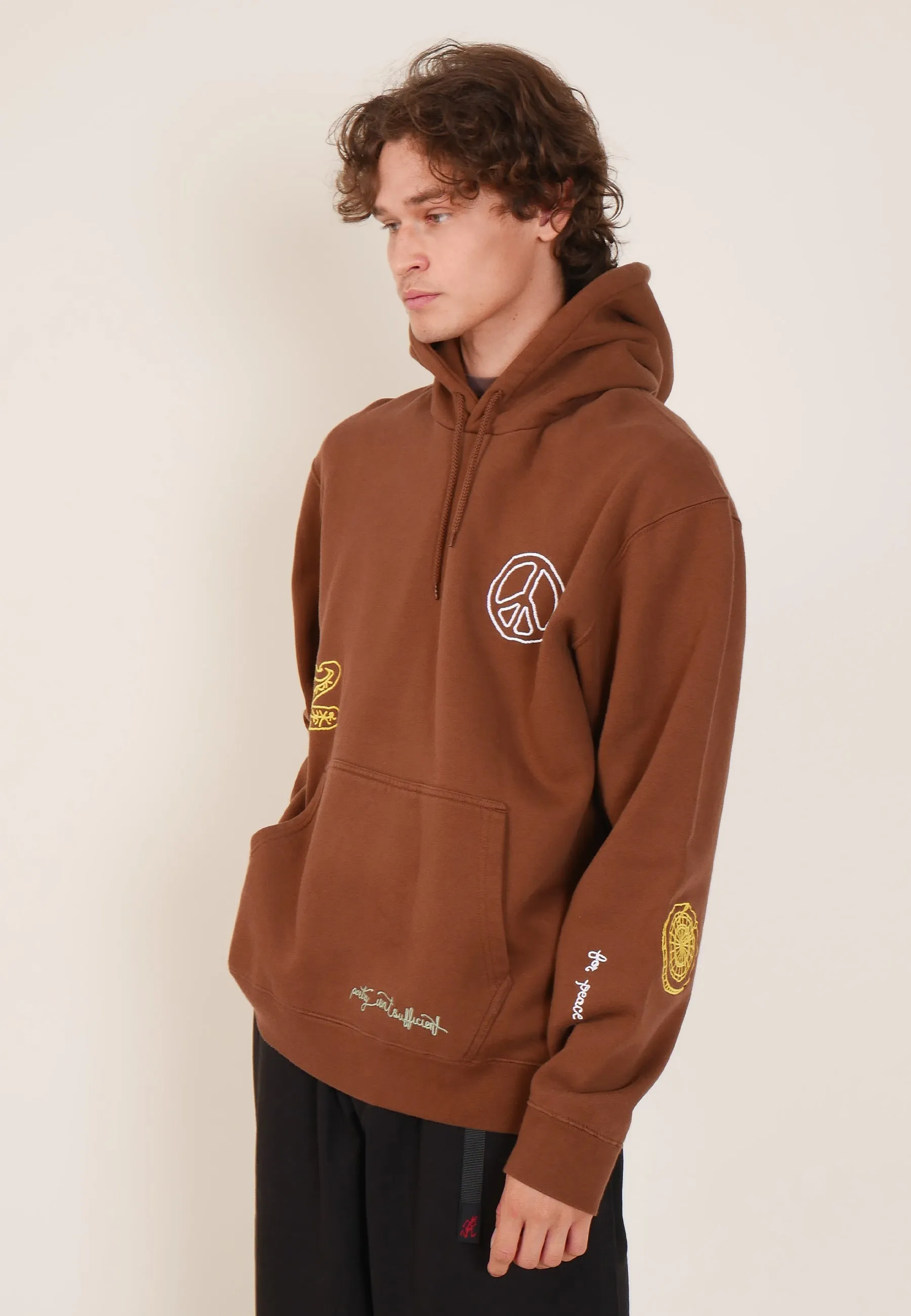 Hooded Sweat Fleece - chocolate brown