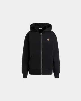 Hoodie With a Bally Crest Logo In Black Cotton 