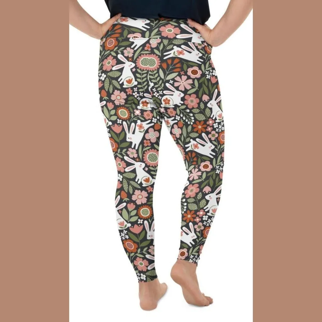 Hopping Bunny Plus Size Leggings