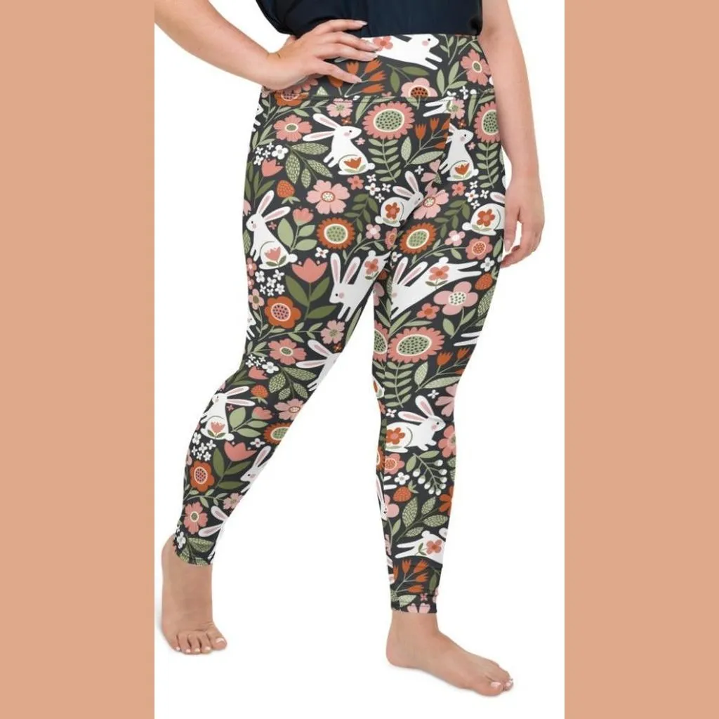 Hopping Bunny Plus Size Leggings