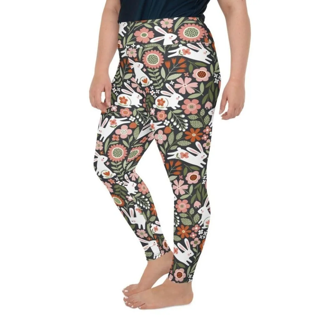 Hopping Bunny Plus Size Leggings