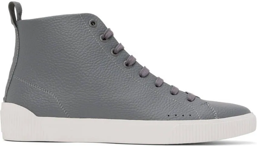 Hugo Gray Zero Hito High-Top Sneakers