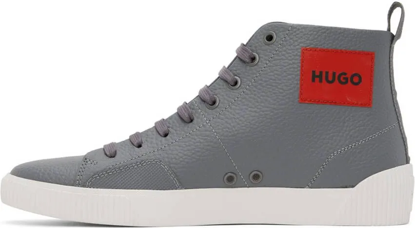 Hugo Gray Zero Hito High-Top Sneakers