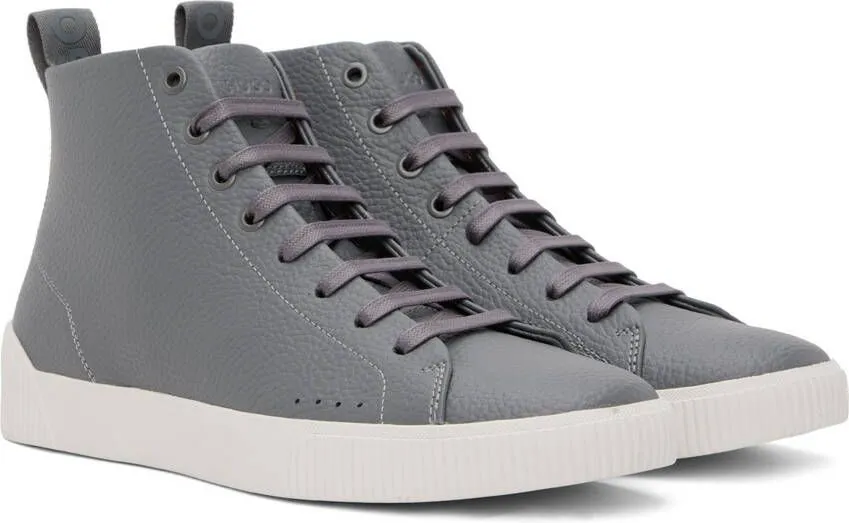 Hugo Gray Zero Hito High-Top Sneakers