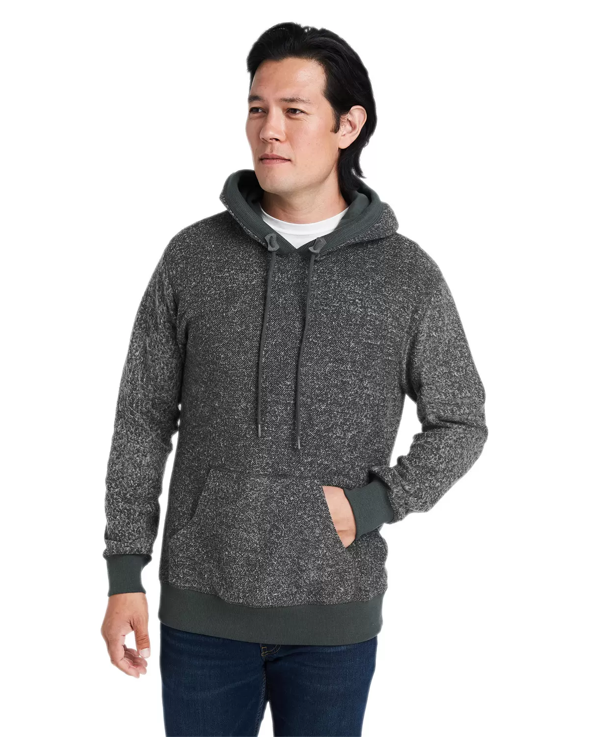 J America 8711 Aspen Fleece Hooded Sweatshirt SKU: 8711