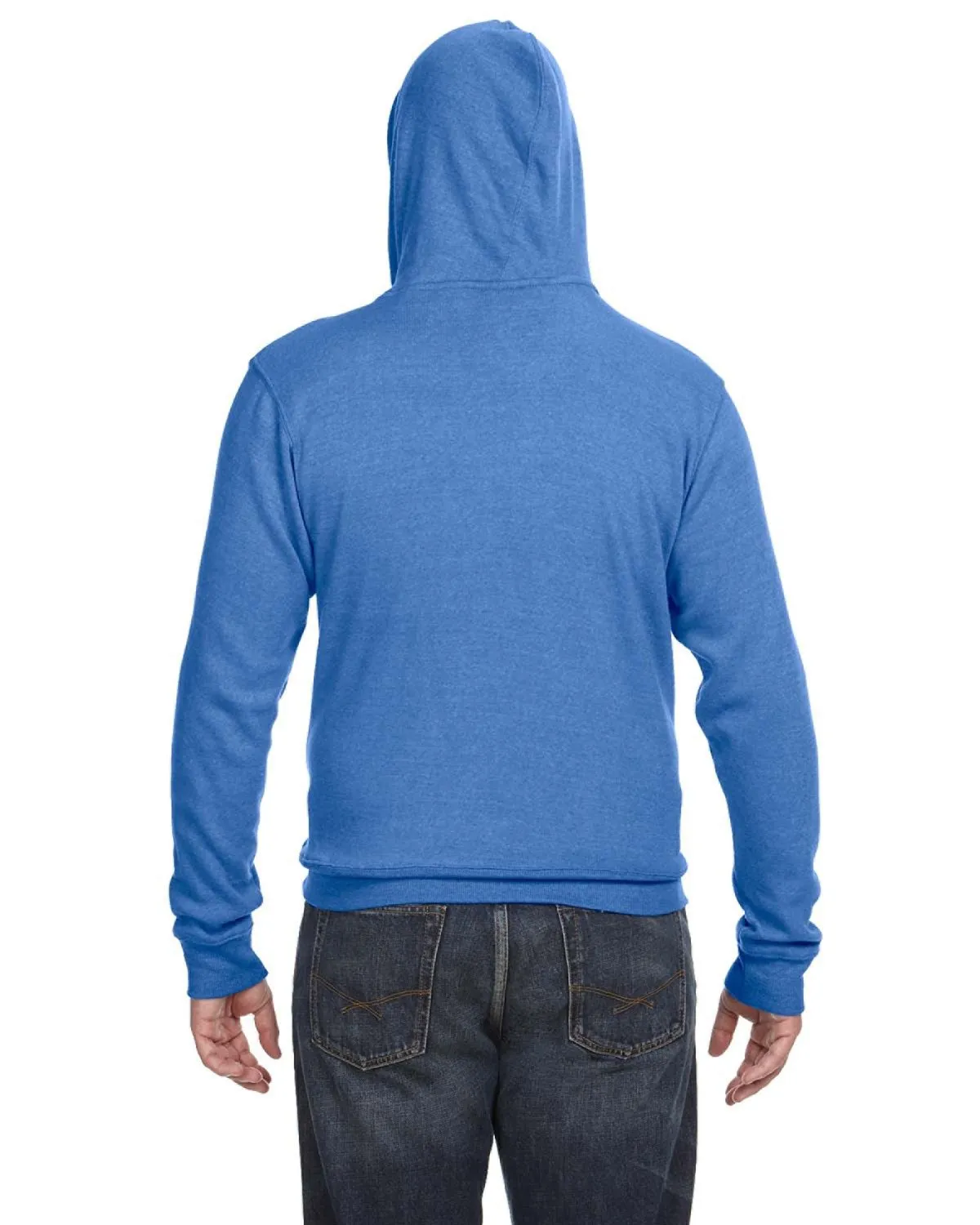 J8871 J-America Adult Tri-Blend Hooded Fleece SKU: J8871