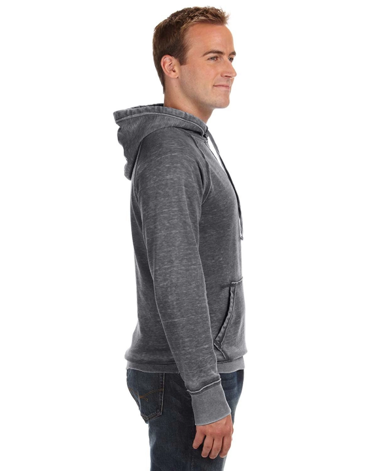 J8915 J-America Adult Vintage Zen Hooded Pullover Fleece SKU: J8915