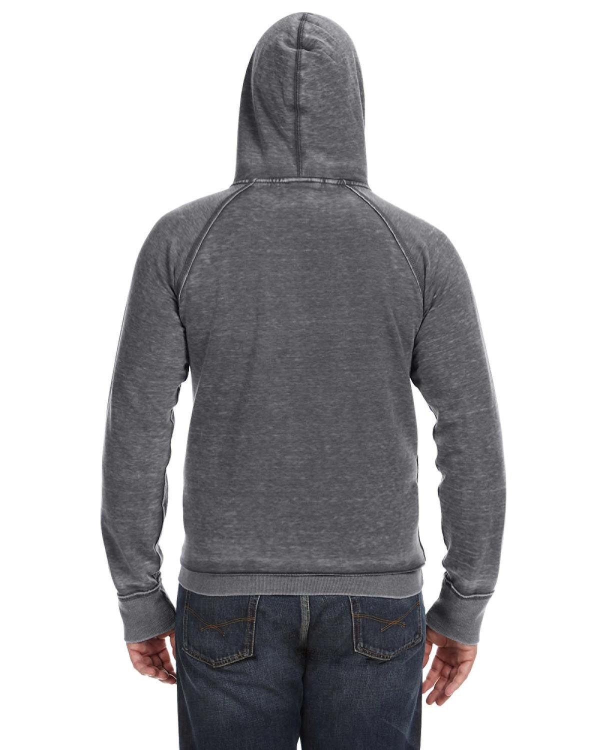 J8915 J-America Adult Vintage Zen Hooded Pullover Fleece SKU: J8915