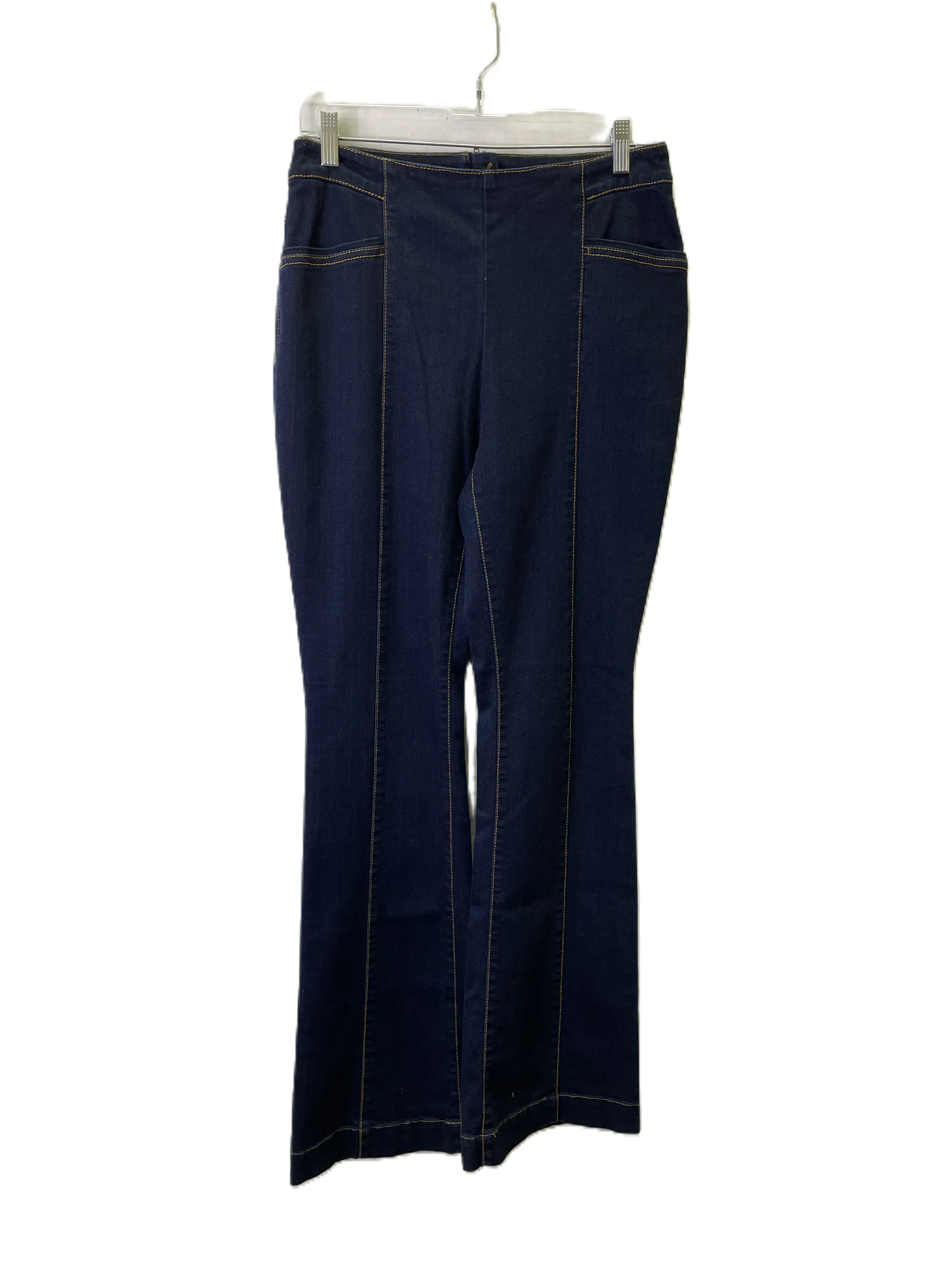 Jeans Flared By Inc In Blue Denim, Size: 8