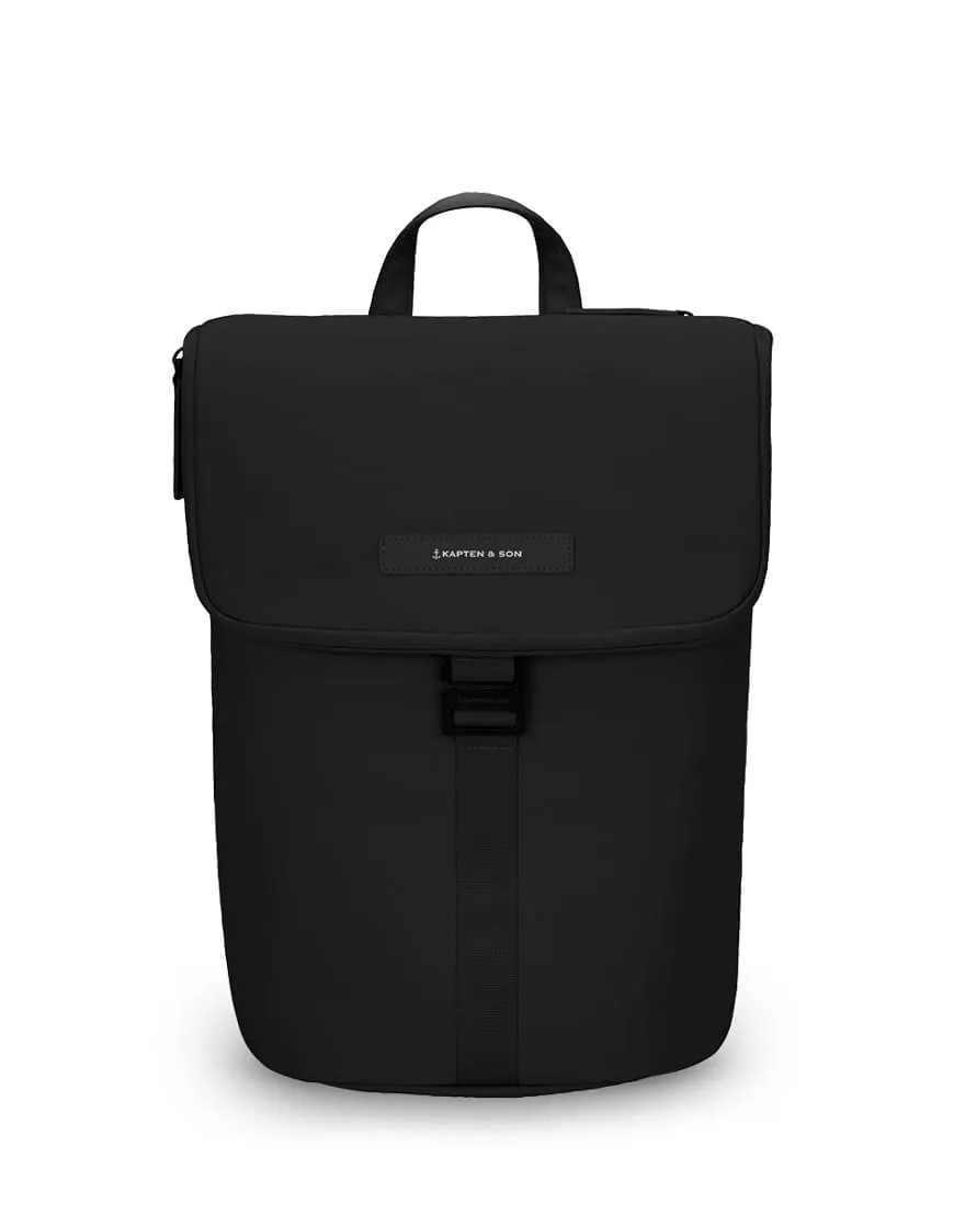 Kapten & Son Backpack Sundsvall All Black - WATCH | WEAR Online Store