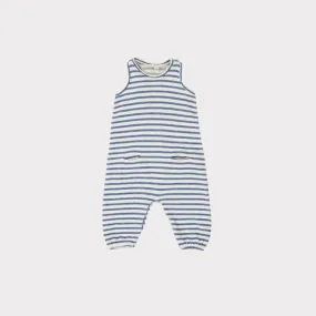 Kids Caramel Swordfish Baby Romper - Blue/Ivory Stripe