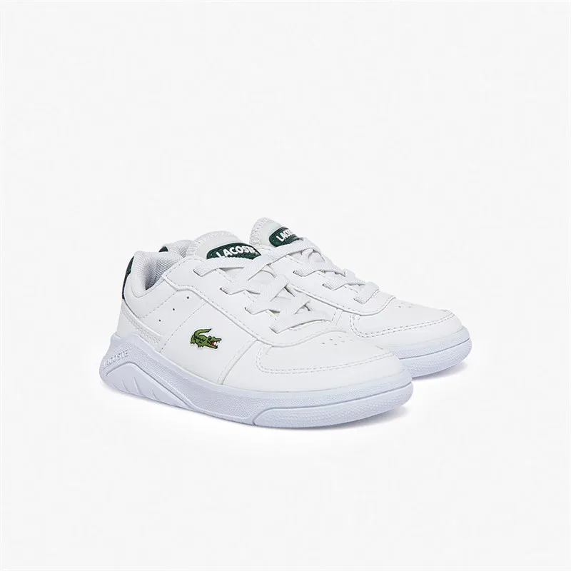 Lacoste Infant Game Advance Trainers White/Dark Green