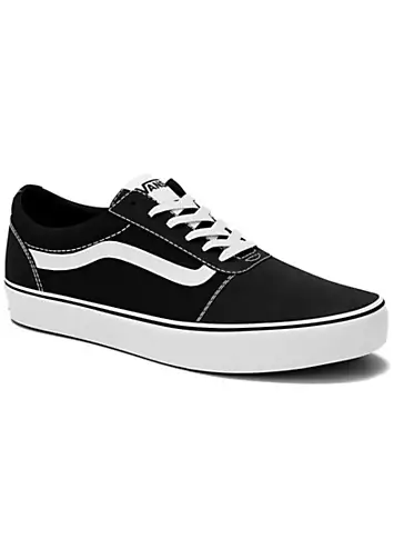 Ladies Black & White Ward Trainers by Vans | Look Again